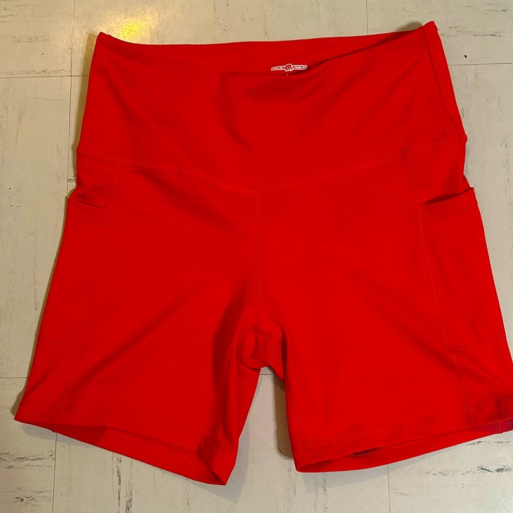 Women’s size Large Feed me fight me shorts